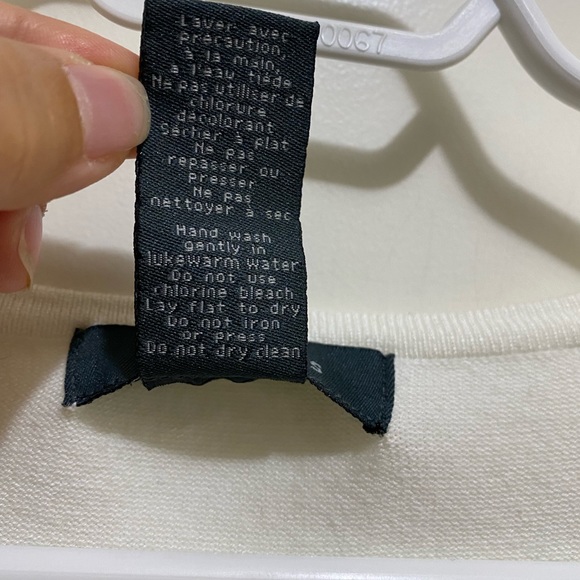 Mantles 3/4 Sleeve Pearl Button Cardigan White S - Picture 4 of 10